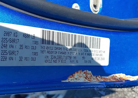 2018 Jeep Compass Latitude 4X4 из США, поврежденный, VIN 3C4NJDBB3JT167790